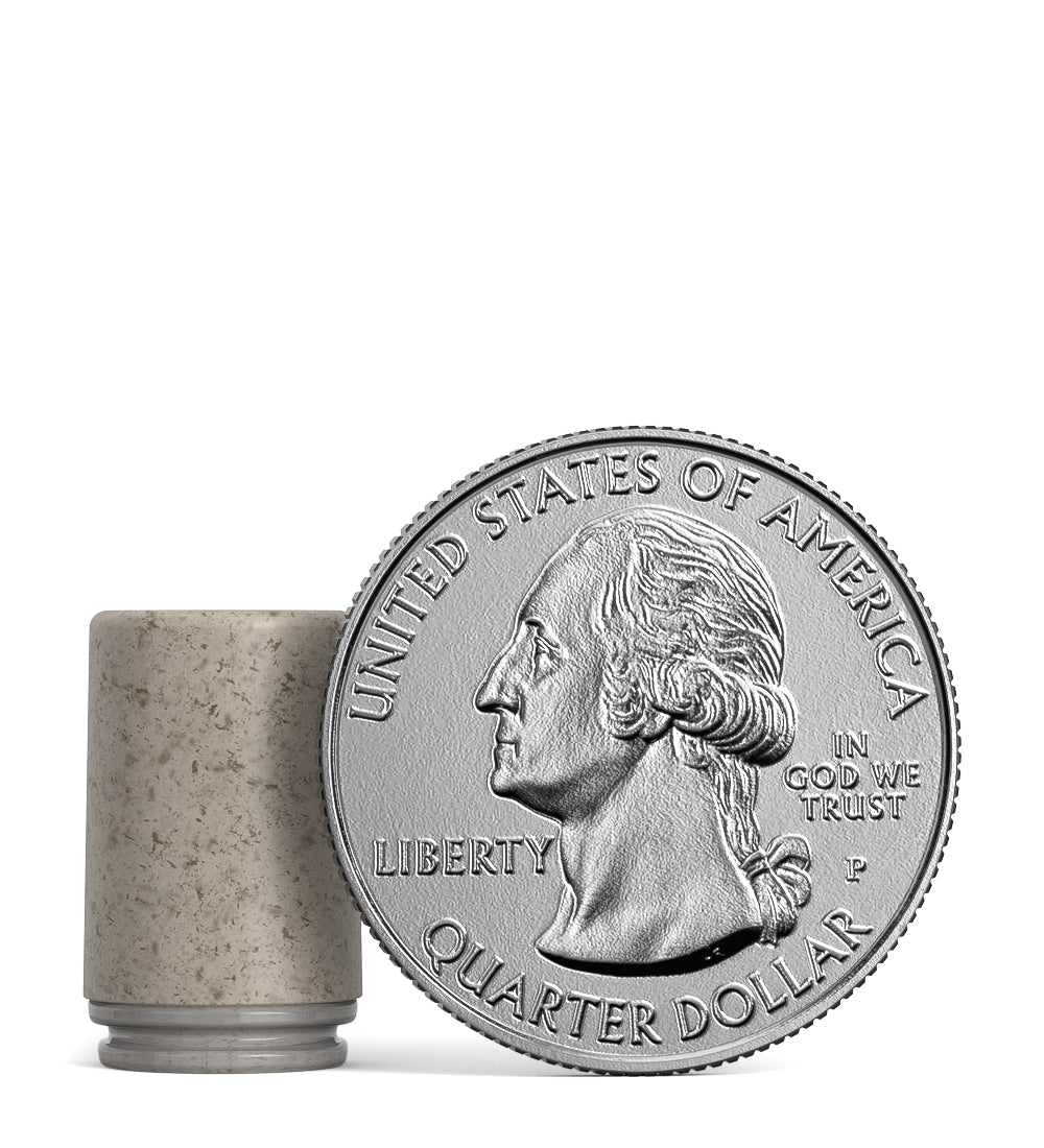 ACTIVE | Barrel Opaque Vapor Mouthpiece for EZ Click™ Cartridges | Natural Hemp Plastic - EZ Click - 100 Count