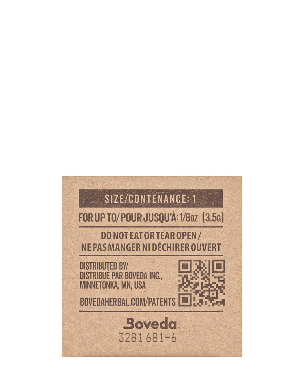 BOVEDA | Humidity Control Packs | 1 Grams - 62% - 1500 Count