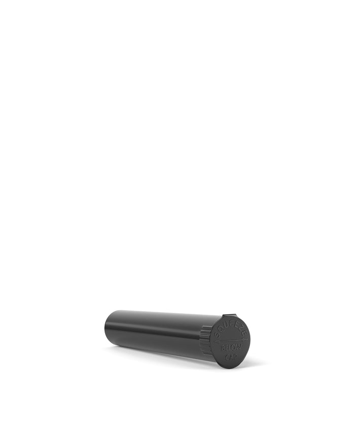 70mm Child Proof Opaque Black Plastic Pre-Roll Tubes