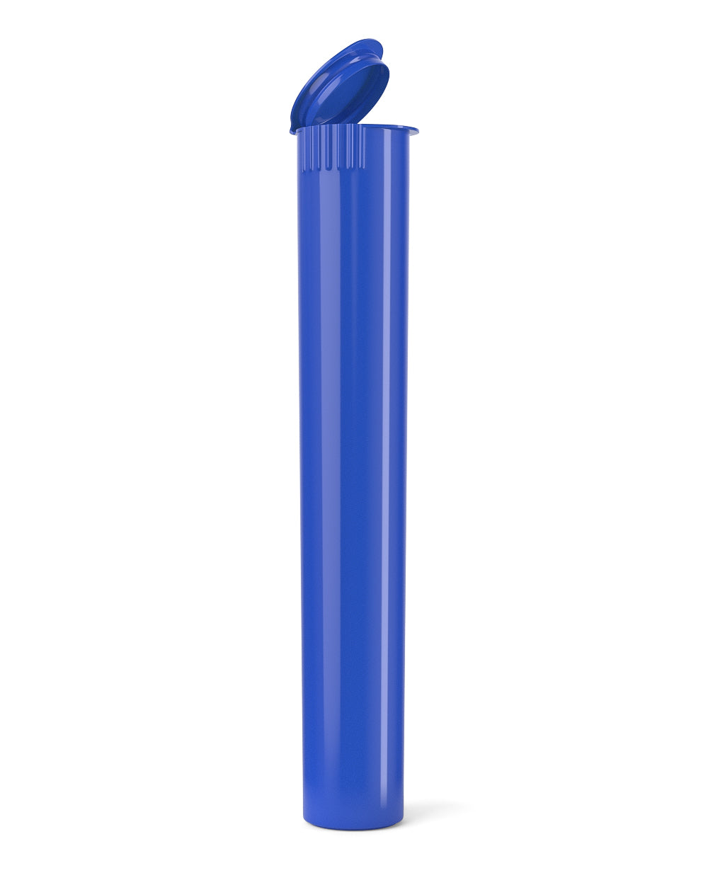 Child Resistant | King Size Pop Top Opaque Plastic Pre-Roll Tubes | 116mm - Blue - 1000 Count