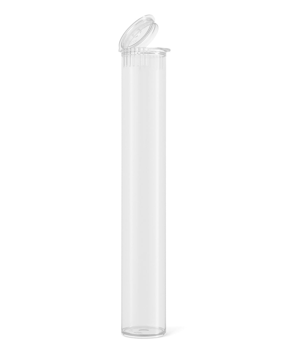 Child Resistant & Sustainable | 100% Biodegradable Pop Top Plastic Pre-Roll Tubes | 116mm - Clear - 1000 Count