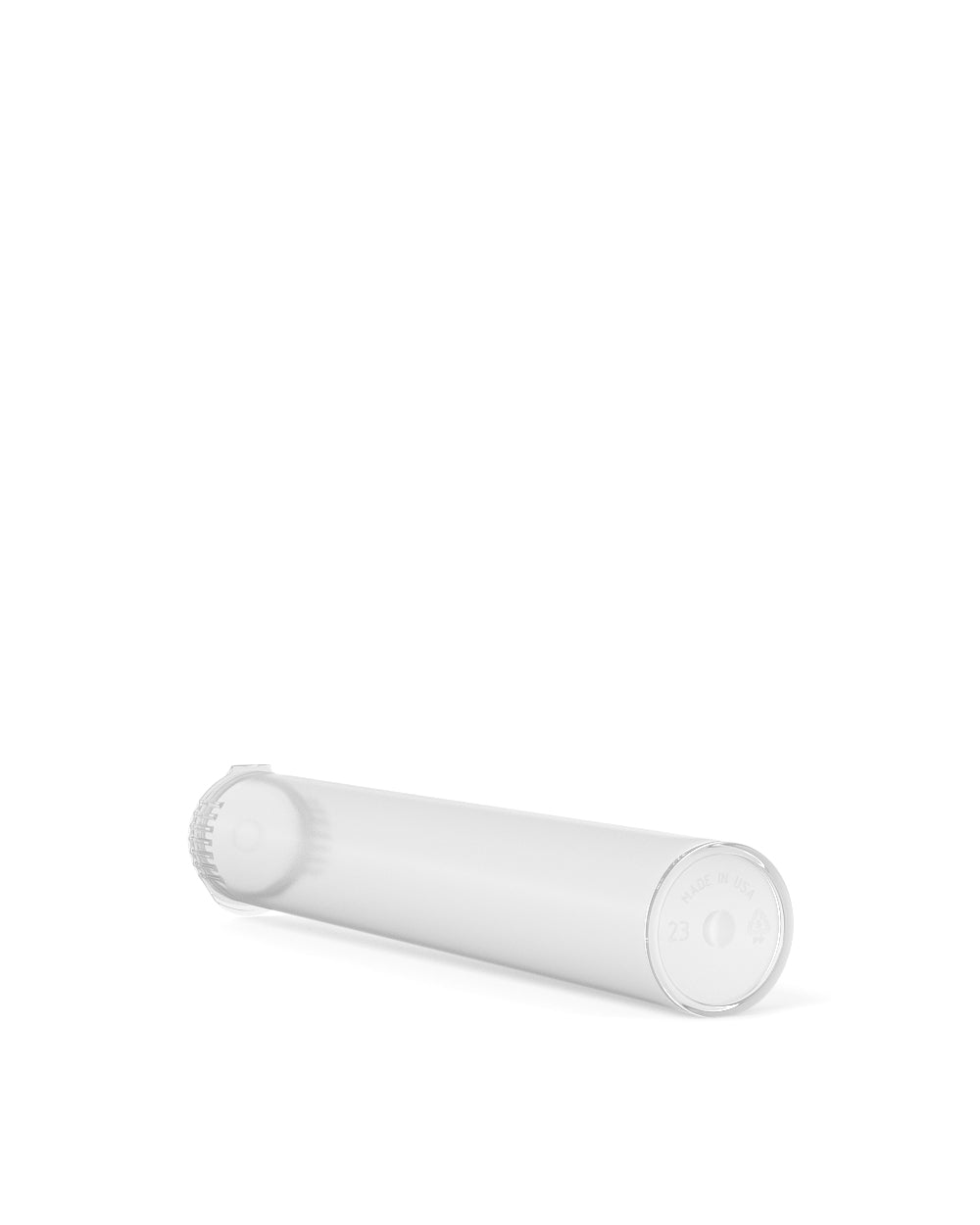 Child Resistant & Sustainable | 100% Biodegradable Pop Top Plastic Pre-Roll Tubes | 116mm - Clear - 1000 Count