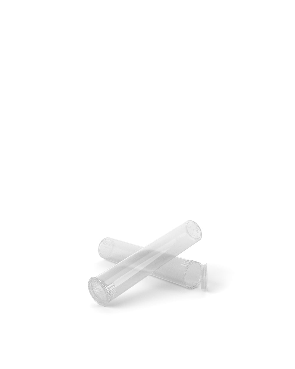 Child Resistant | Pop Top Plastic Pre-Roll Tubes | 70mm - Clear - 1000 Count