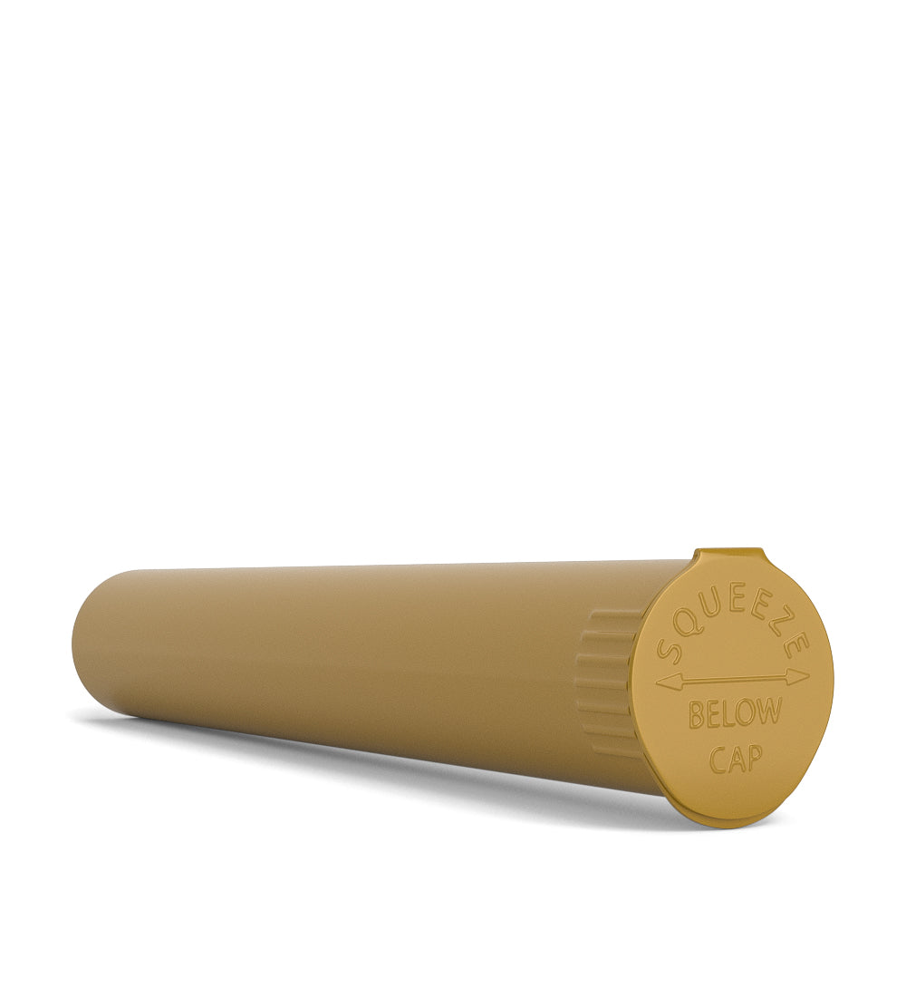 Gold-colored cylindrical plastic tube showing the top squeezecap.