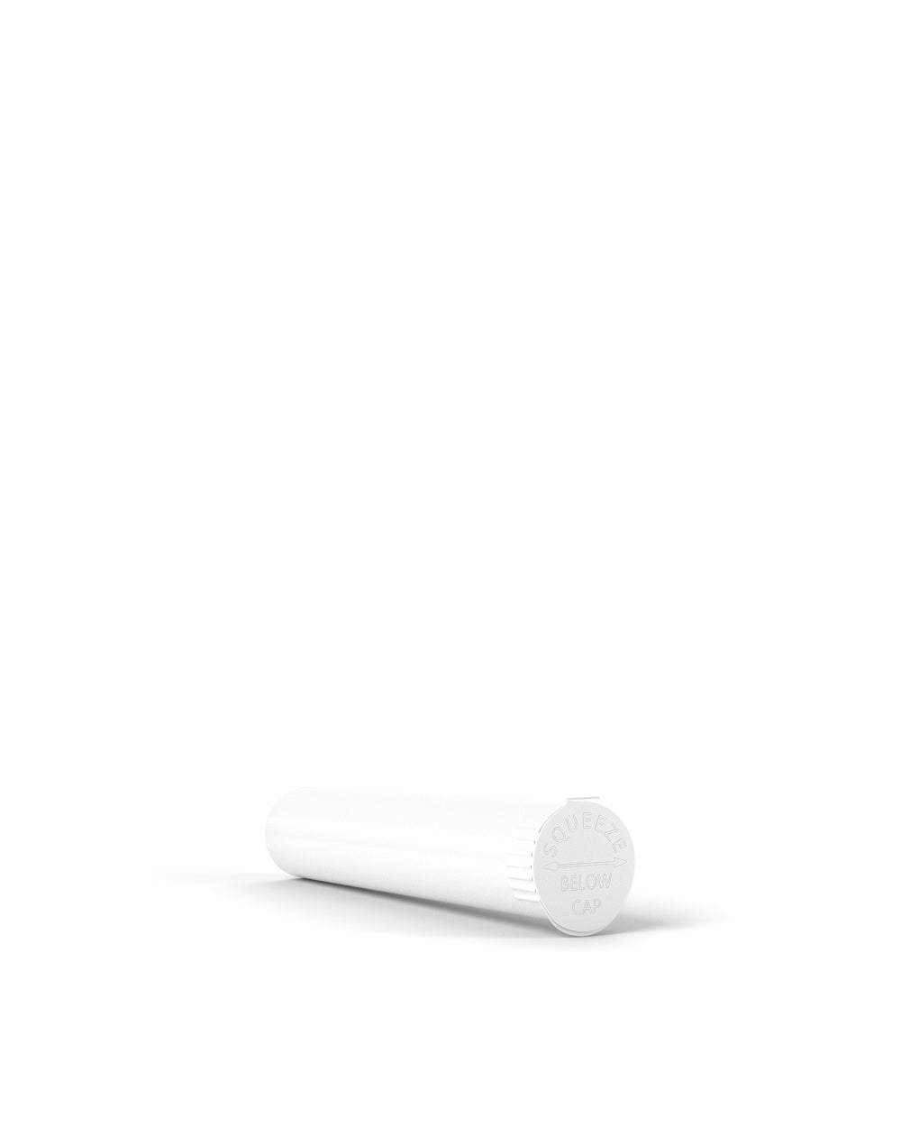 Child Resistant | Pop Top Opaque Plastic Pre-Roll Tubes | 70mm - White - 1000 Count