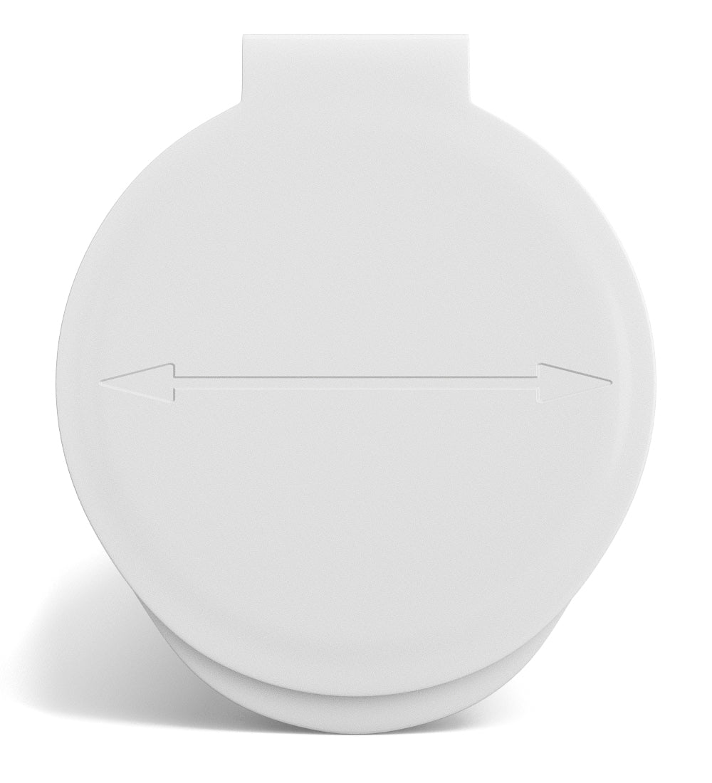 Child Resistant | King Size Pop Top Opaque Plastic USA Pre-Roll Tubes (Open) | 116mm - White - 1000 Count