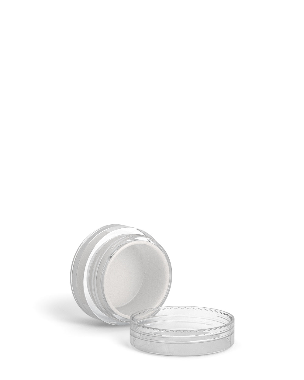 Clear Concentrate Containers w/ Screw Top Cap & White Silicone Insert | 5mL - Plastic - 100 Count