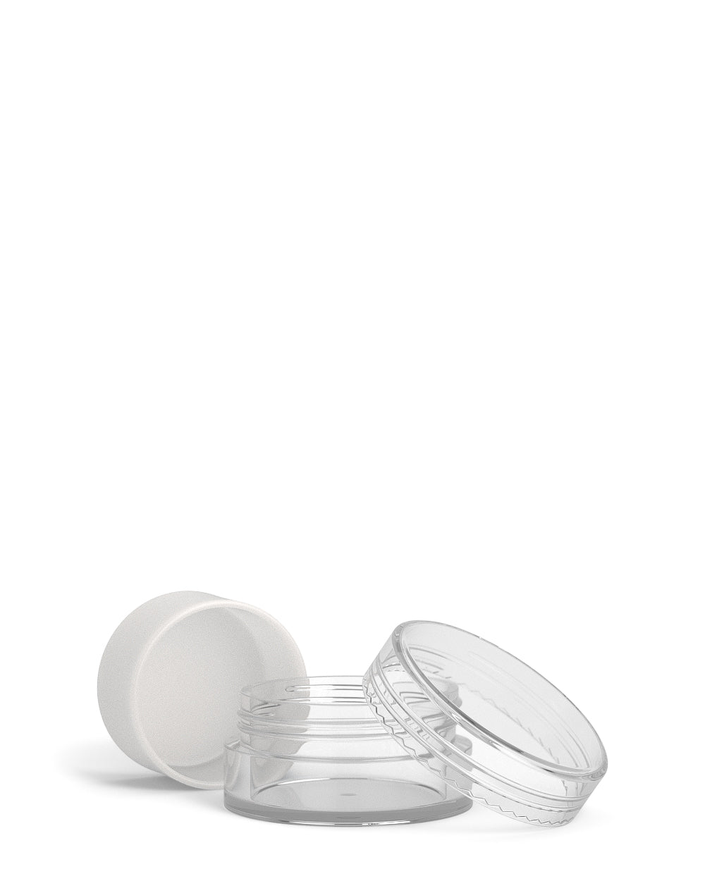 Clear Concentrate Containers w/ Screw Top Cap & White Silicone Insert | 5mL - Plastic - 100 Count