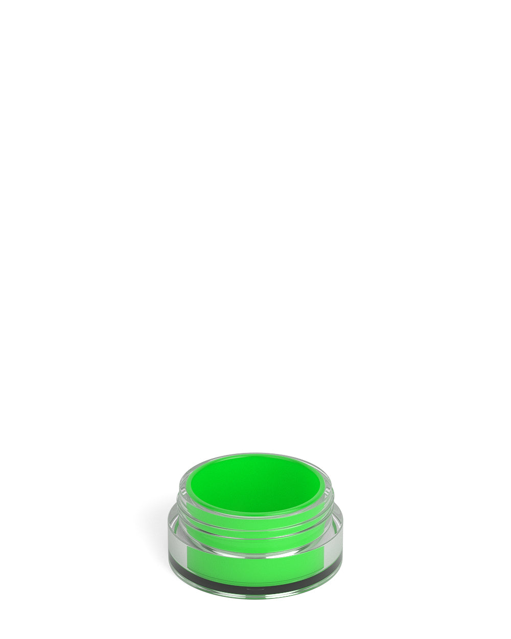 Clear Concentrate Containers w/ Screw Top Cap & Green Silicone Insert | 5mL - Plastic - 100 Count