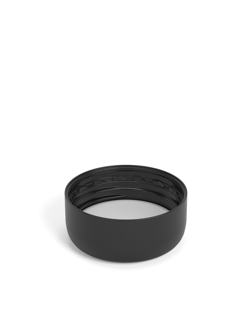 Child Resistant | Smooth Push Down & Turn Plastic Caps w/ Foam Liner | 29mm - Semi Gloss Black - 504 Count