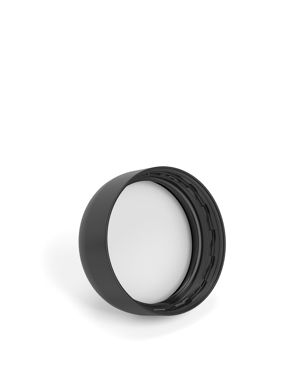 Child Resistant | Smooth Push Down & Turn Plastic Caps w/ Foam Liner | 29mm - Semi Gloss Black - 504 Count