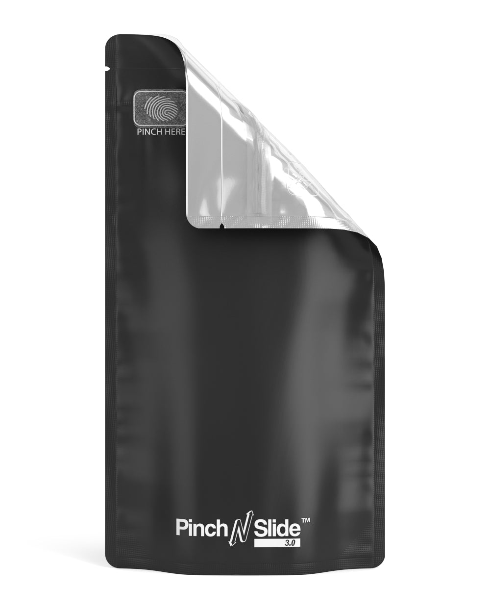 Child Resistant & Tamper Evident | Pinch N Slide 3.0 Matte Black Vista Mylar Bags | 5in x 8.8in - 14g - 250 Count