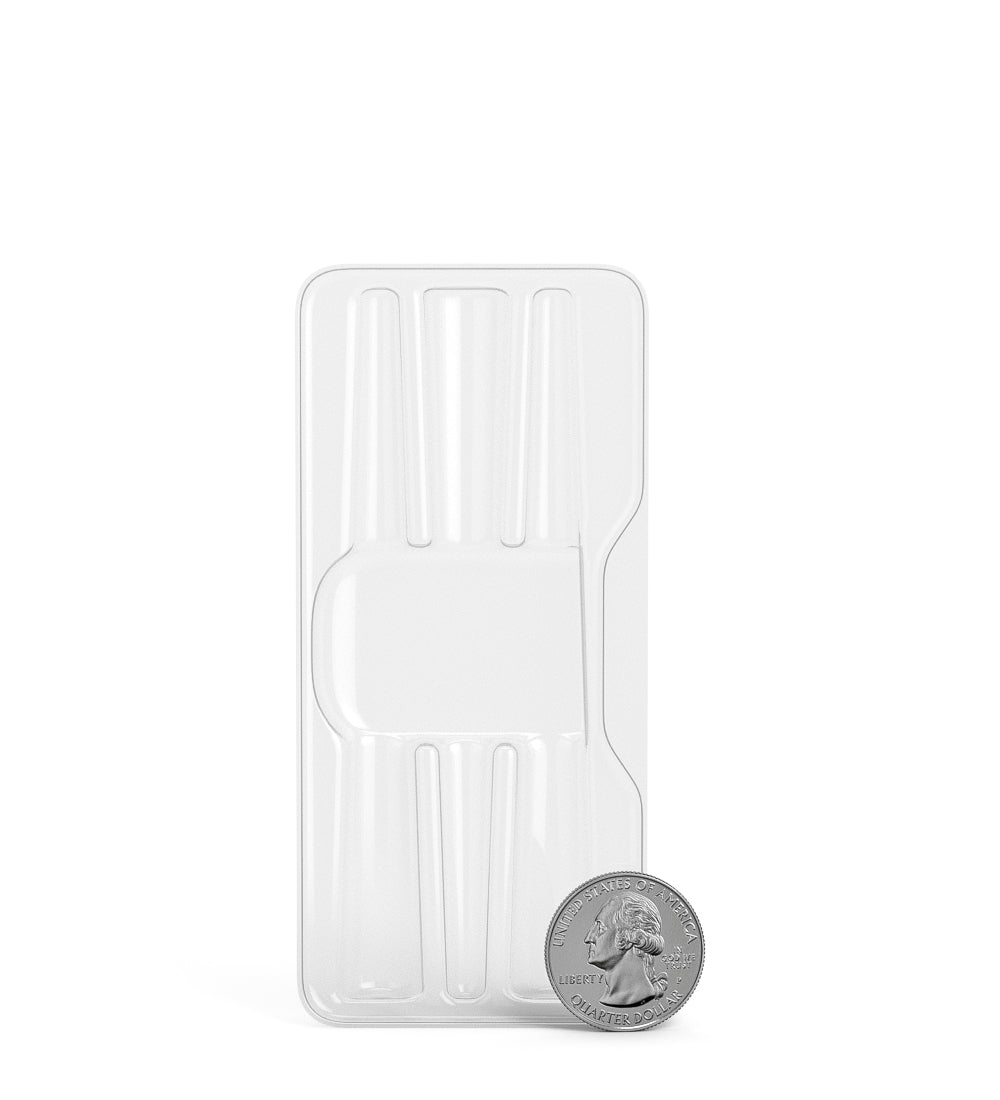 Insert Tray Box for 3 King Size Pre Rolled Cones | 109mm - Clear Plastic - 100 Count