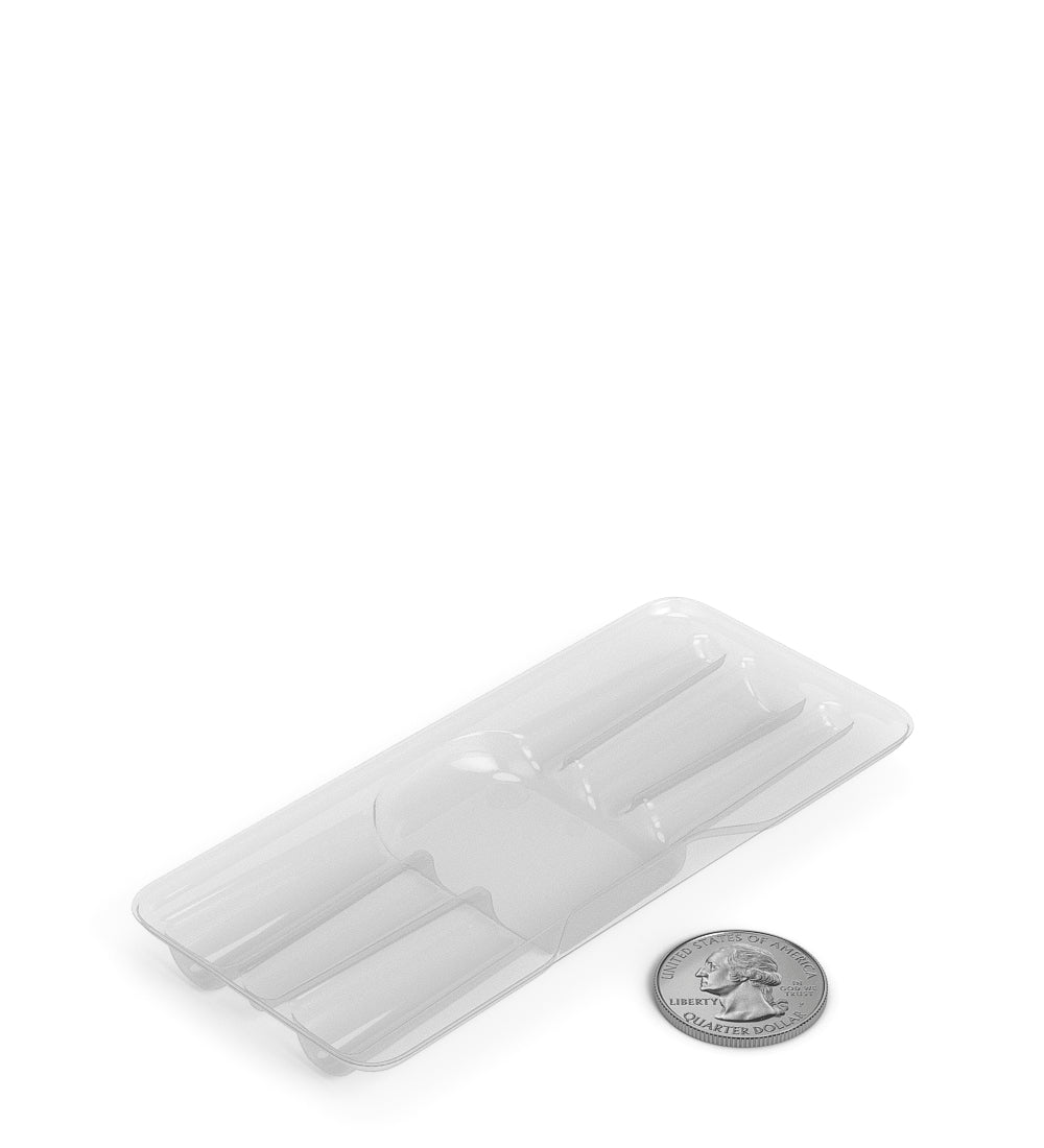 Insert Tray Box for 3 King Size Pre Rolled Cones | 109mm - Clear Plastic - 100 Count