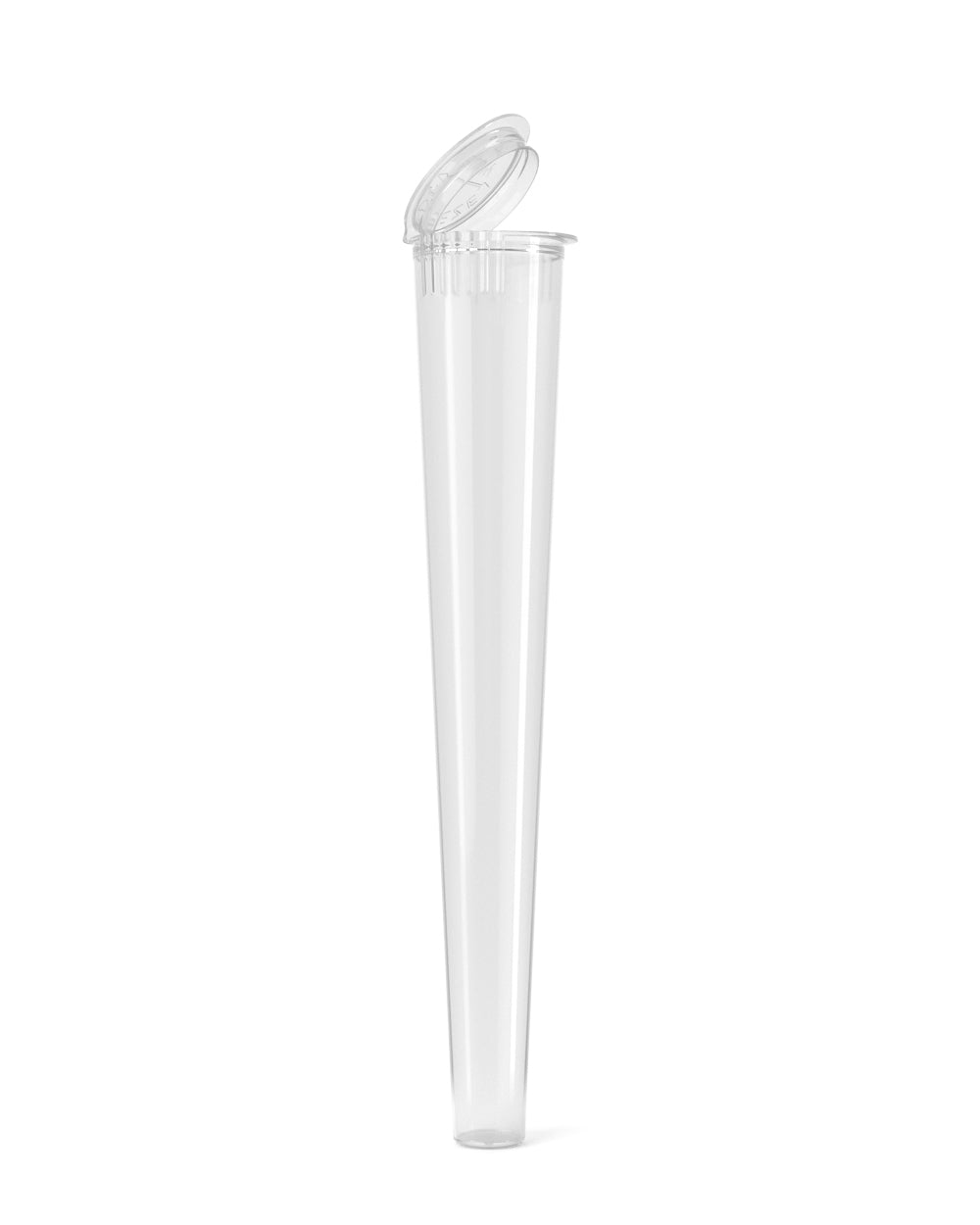 clear plastic tube with sqeezetop top open