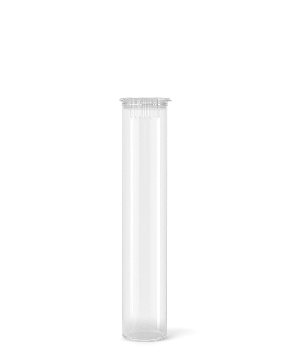 Child Resistant | 100% Biodegradable Pop Top Plastic Pre-Roll Tubes | 98mm - Clear - 1000 Count