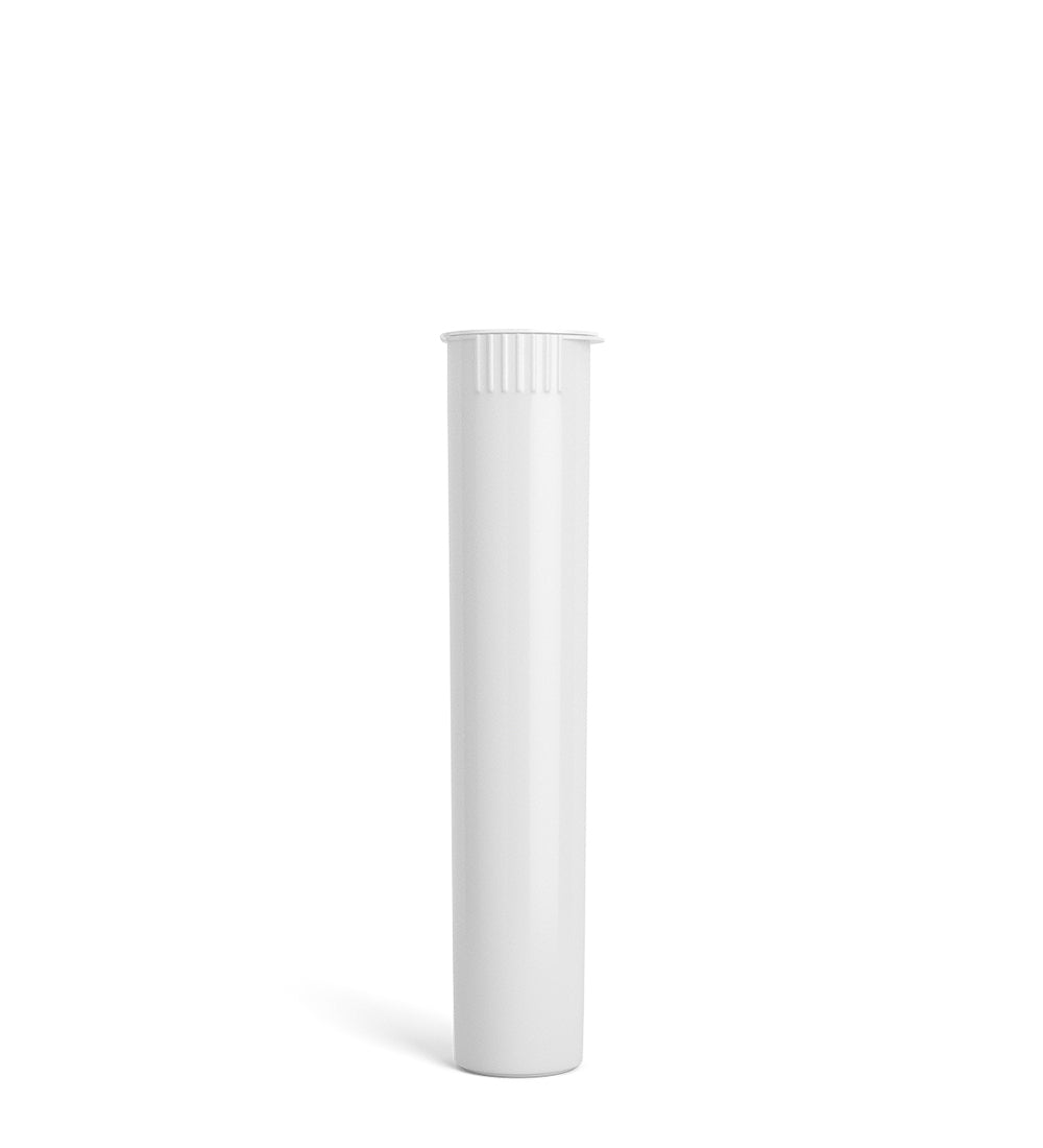 Child Resistant | Pop Top Opaque Plastic Pre-Roll Tubes (Open) | 95mm - White - 1000 Count