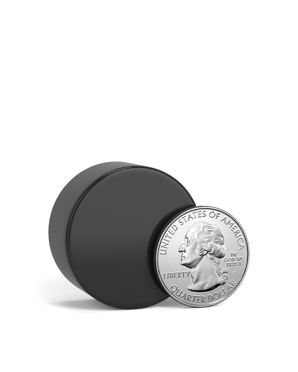 Child Resistant | Smooth Push Down & Turn Plastic Caps w/ Foil Liner | 28mm - Glossy Black - 504 Count