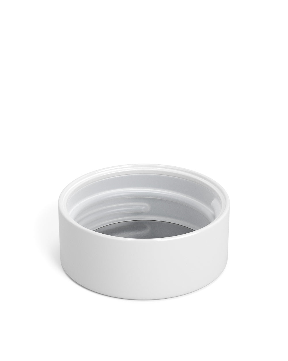 Child Resistant | Smooth Push Down & Turn Plastic PCR Caps w/ Foil Liner | 38mm - Glossy White - 320 Count