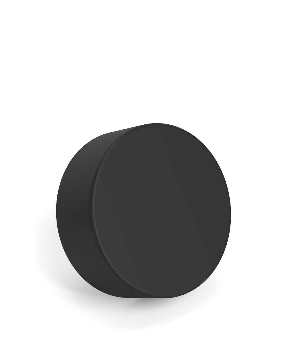 Child Resistant | Smooth Push Down & Turn Plastic PCR Caps w/ Foil Liner | 38mm - Matte Black - 320 Count