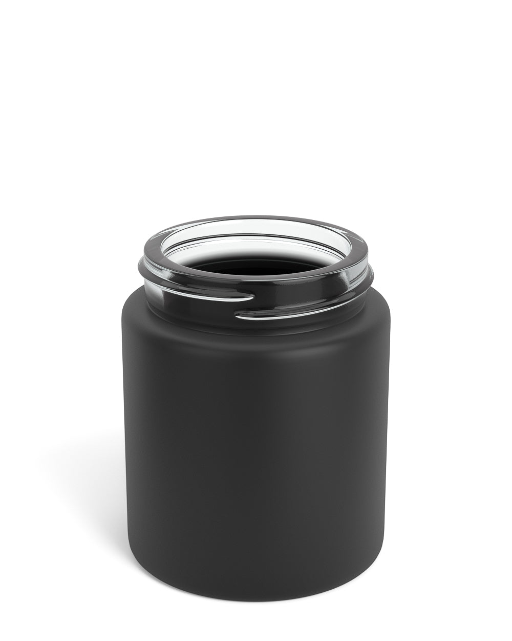 Straight Sided Matte Black Glass Jars | 53mm - 5oz - 32 Count