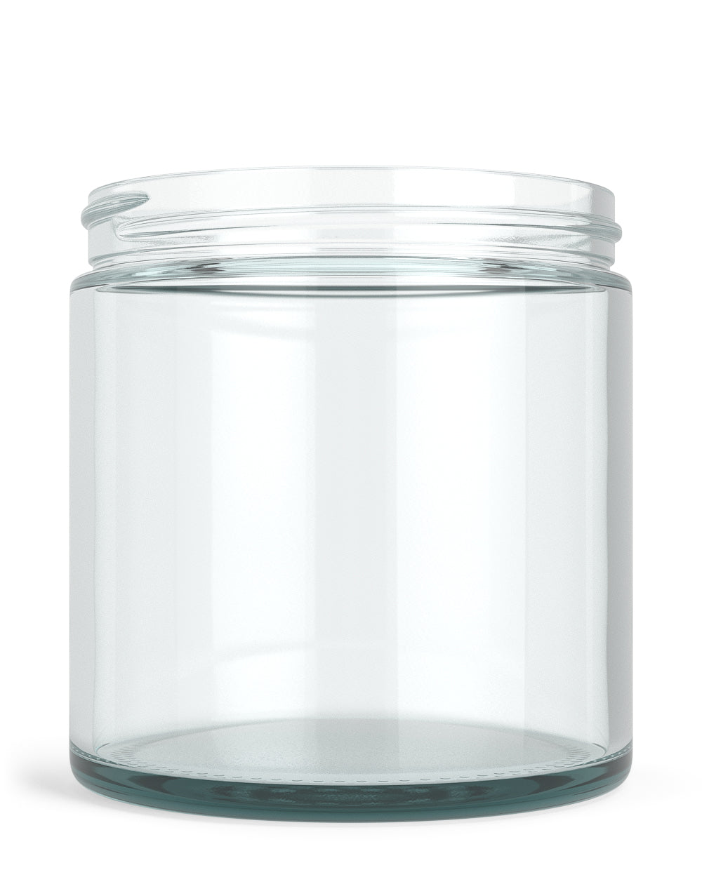 Straight Sided Clear Glass Jars | 89mm - 16oz - 12 Count