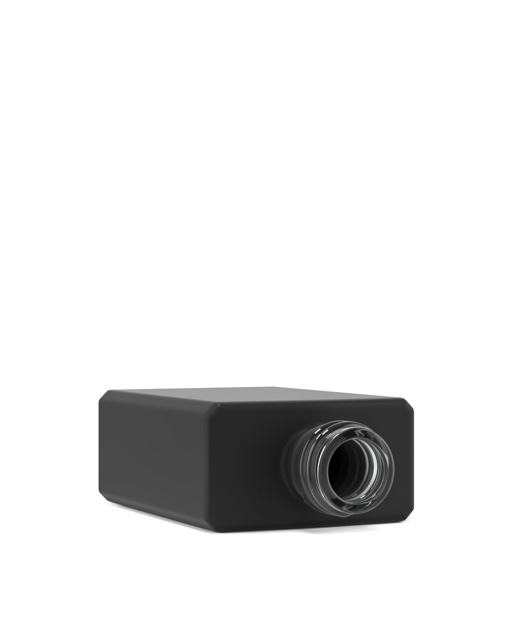 Child Resistant | Rectangular Glass Tincture Bottles w/ Black Ribbed Dropper Cap | 30mL - Matte Black - 120 Count