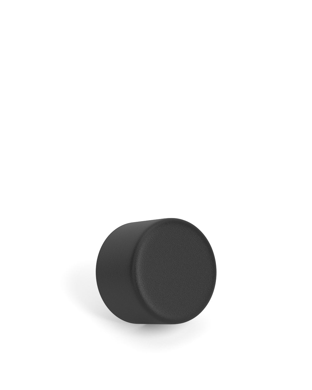 Child Resistant | Smooth Push Down & Turn Plastic Caps for Glass Tube w/ Foam Liner | 20mm - Matte Black - 400 Count