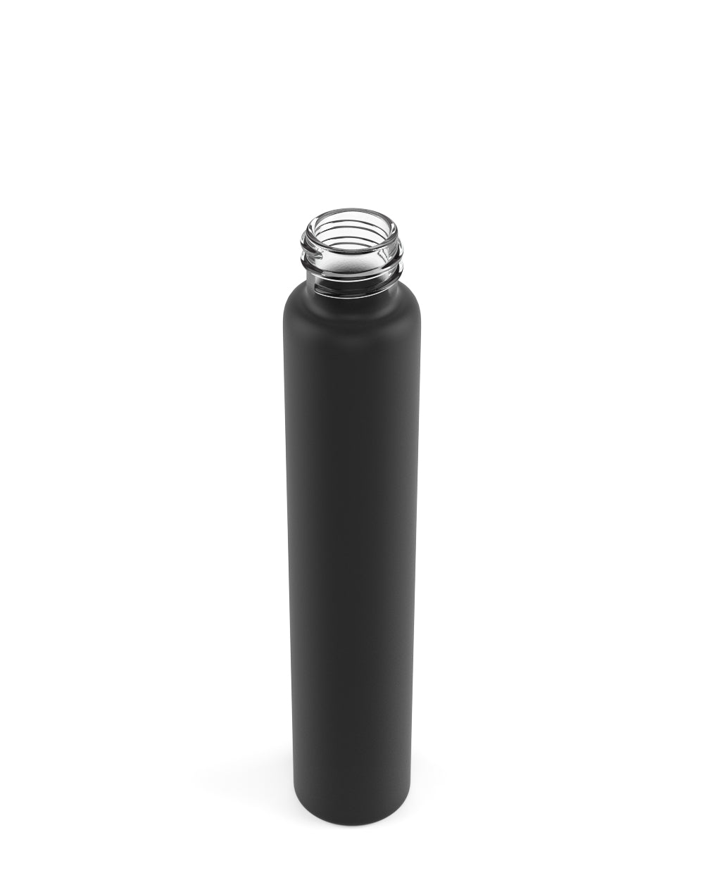Matte Black Glass Pre-Roll Tubes | 18mm - 120mm - 400 Count