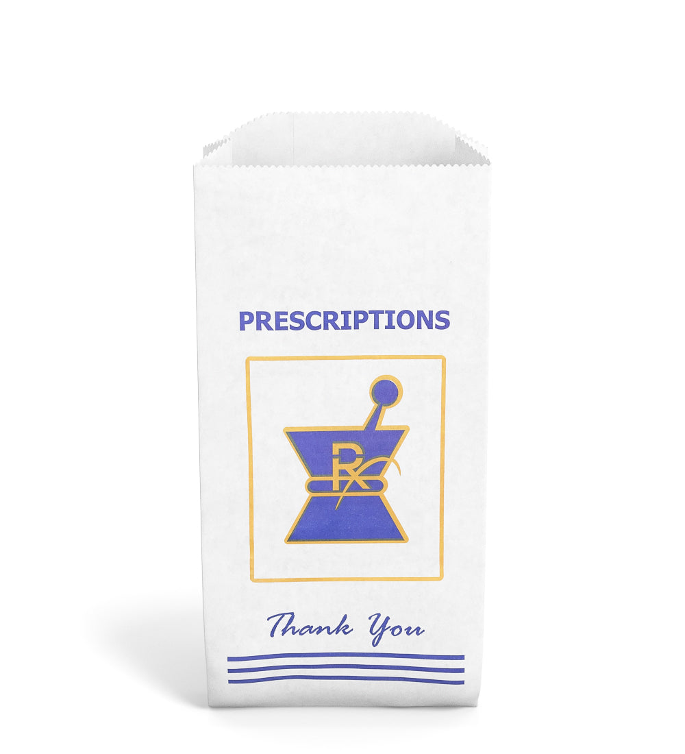 Pharmacy Prescription Bags | Medium - Kraft - 1000 Count