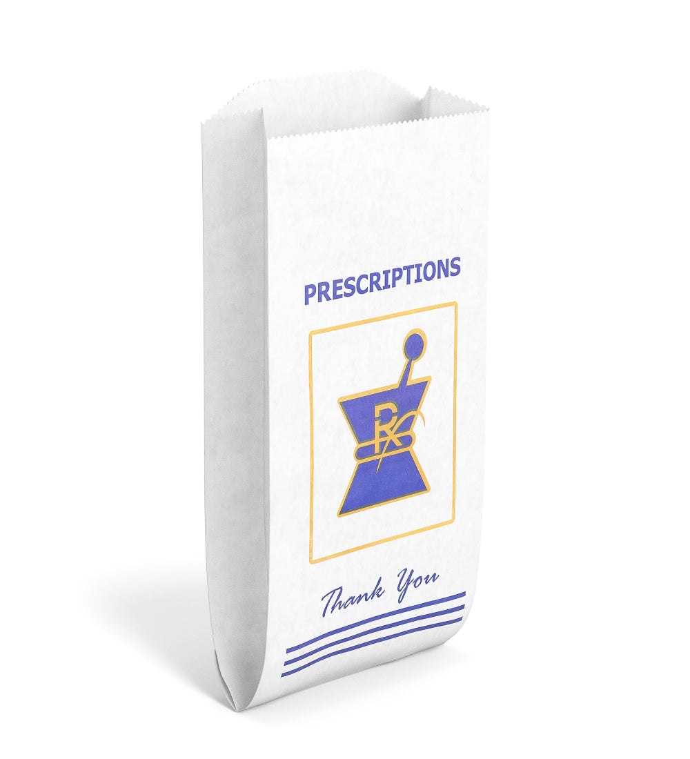 Pharmacy Prescription Bags | Medium - Kraft - 1000 Count
