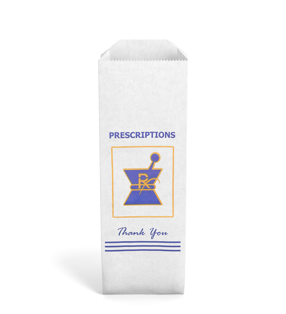 Pharmacy Prescription Bags | Small - Kraft - 1000 Count