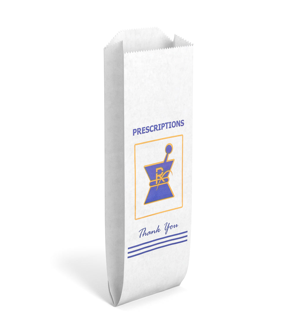 Pharmacy Prescription Bags | Small - Kraft - 1000 Count
