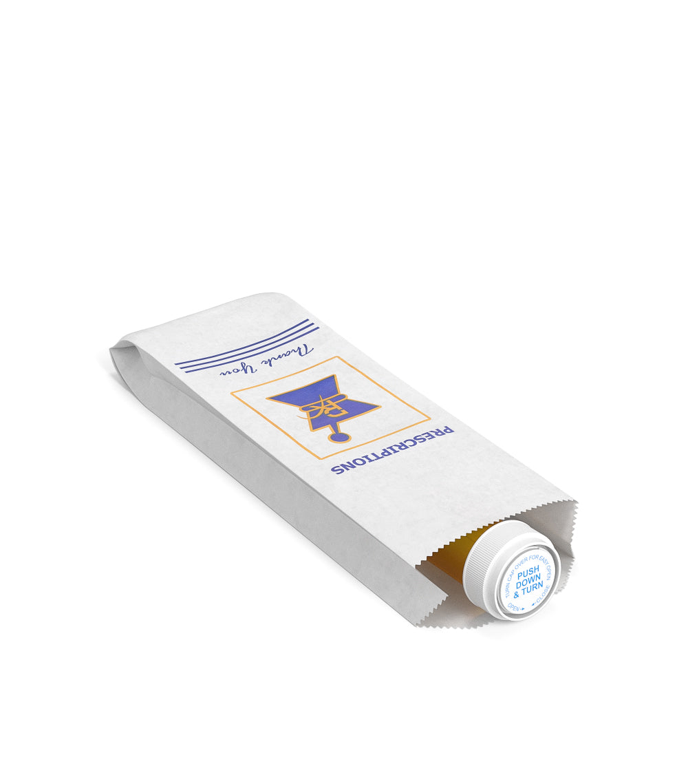 Pharmacy Prescription Bags | Small - Kraft - 1000 Count