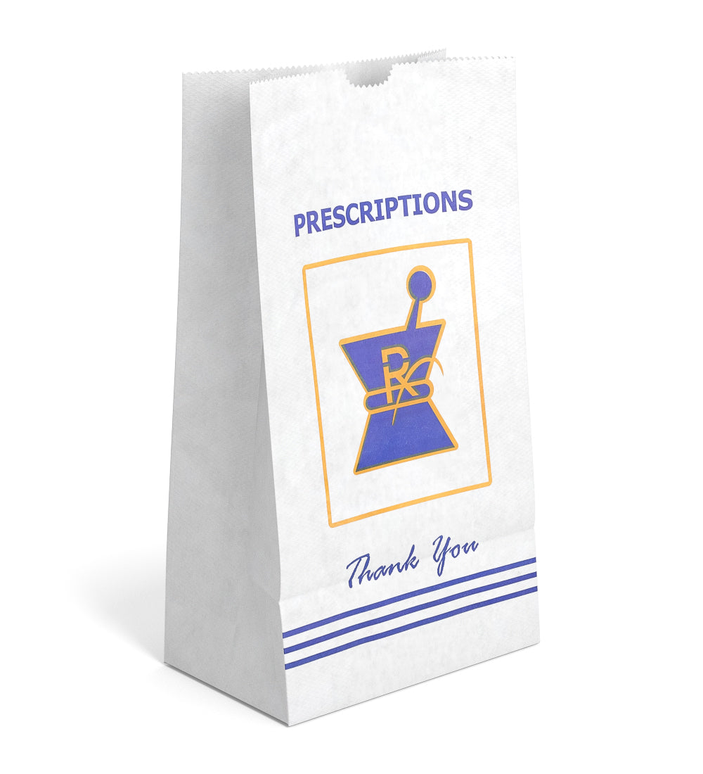 Pharmacy Prescription Bags | X Large - Kraft - 1000 Count