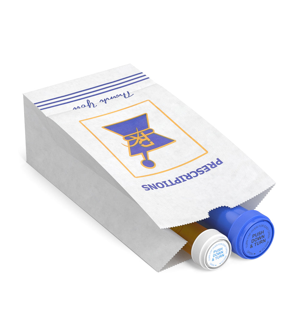 Pharmacy Prescription Bags | X Large - Kraft - 1000 Count