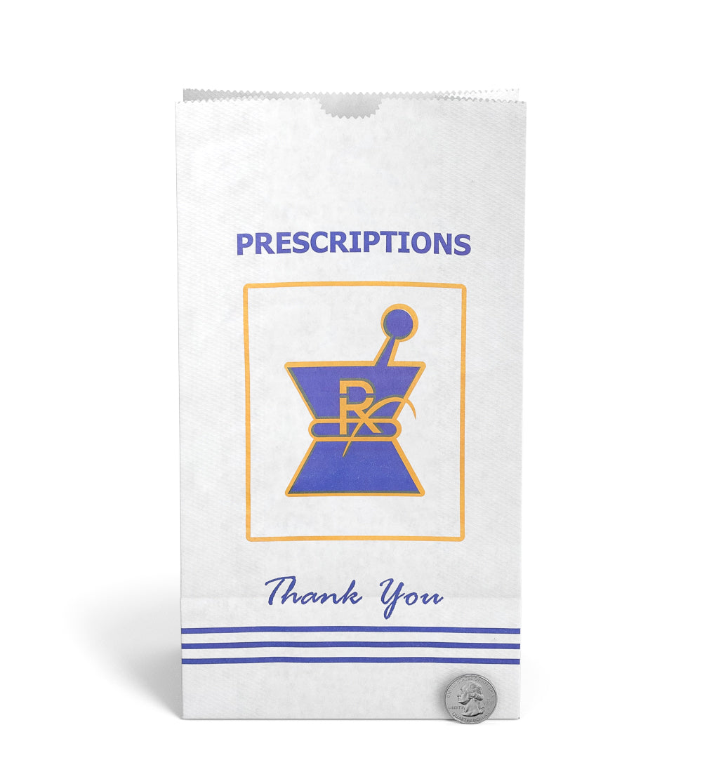 Pharmacy Prescription Bags | X Large - Kraft - 1000 Count