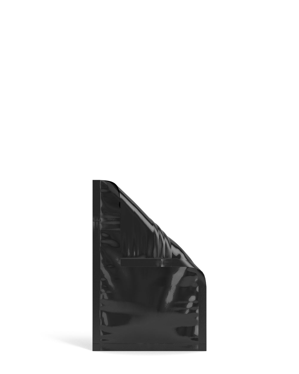 Tamper Evident | Glossy Black Mylar Bags (No Tear Notch) | 3in x 4.5in - 1g - 1000 Count