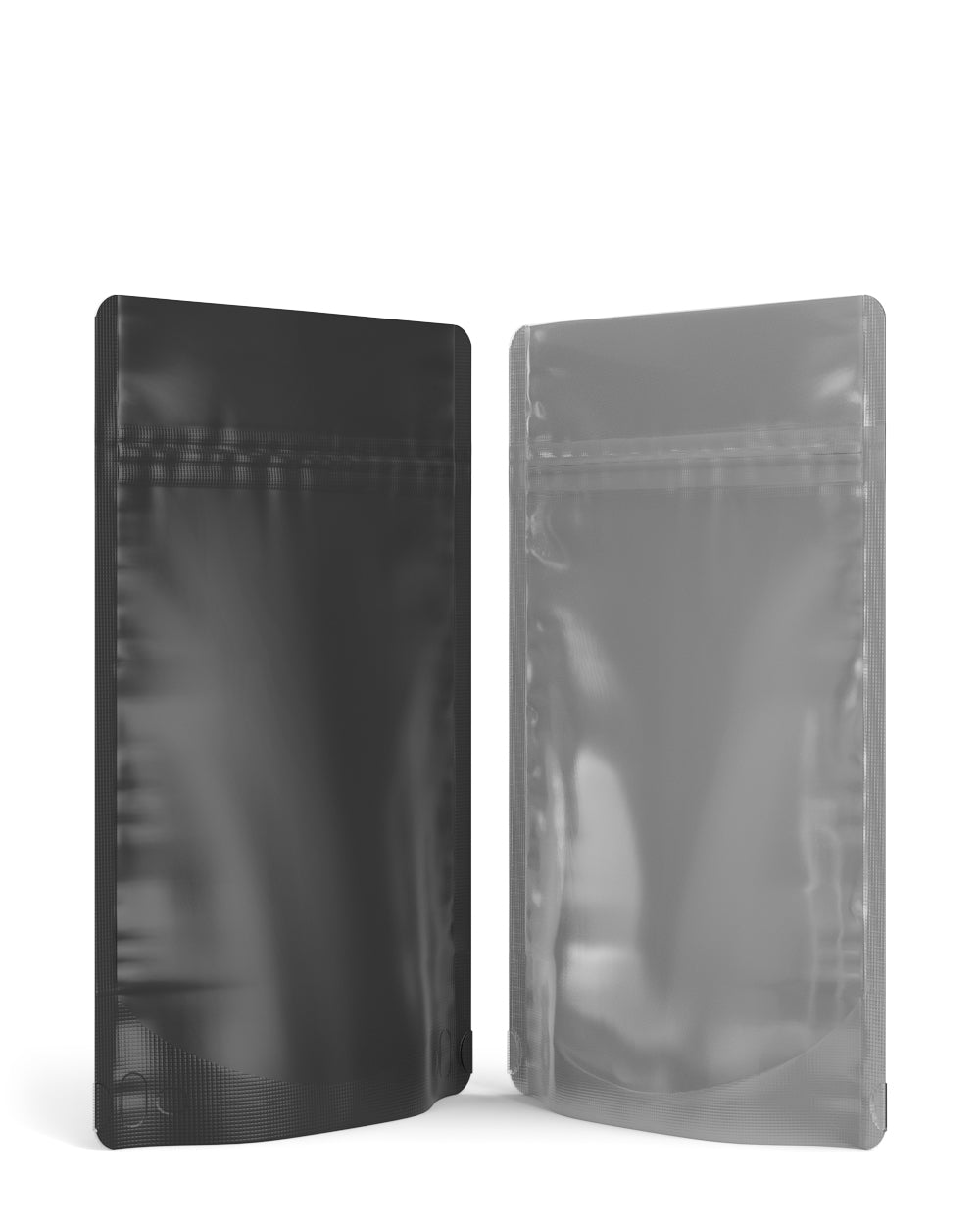 Tamper Evident | Matte Black Vista PCR Mylar Bags (No Tear Notch) | 4in x 6.5in - 7g - 1000 Count