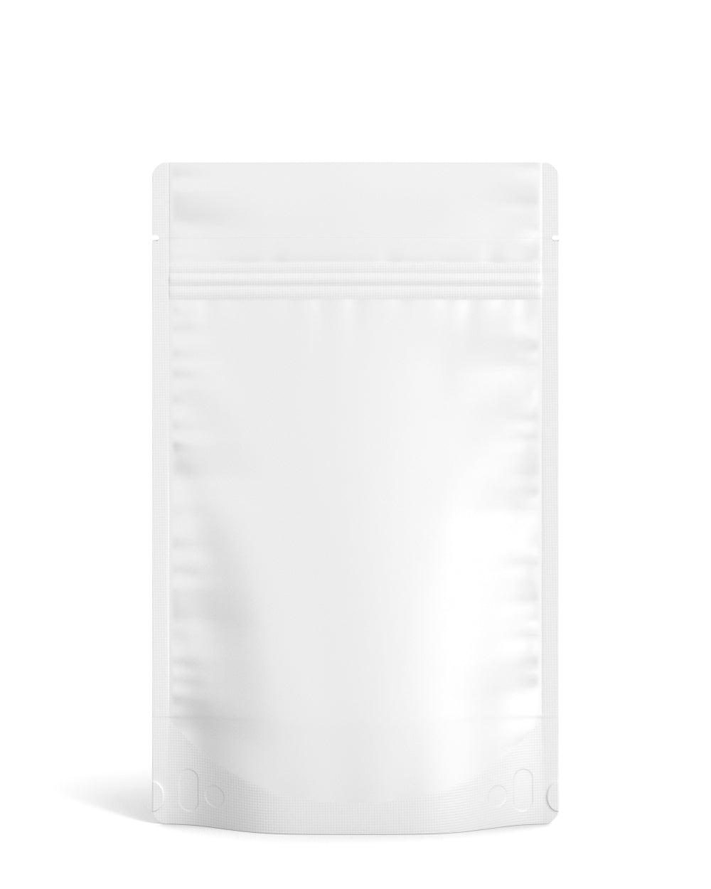 Tamper Evident | Matte White PCR Mylar Bag (Tear Notch) | 5in x 8.1in - 14g - 1000 Count