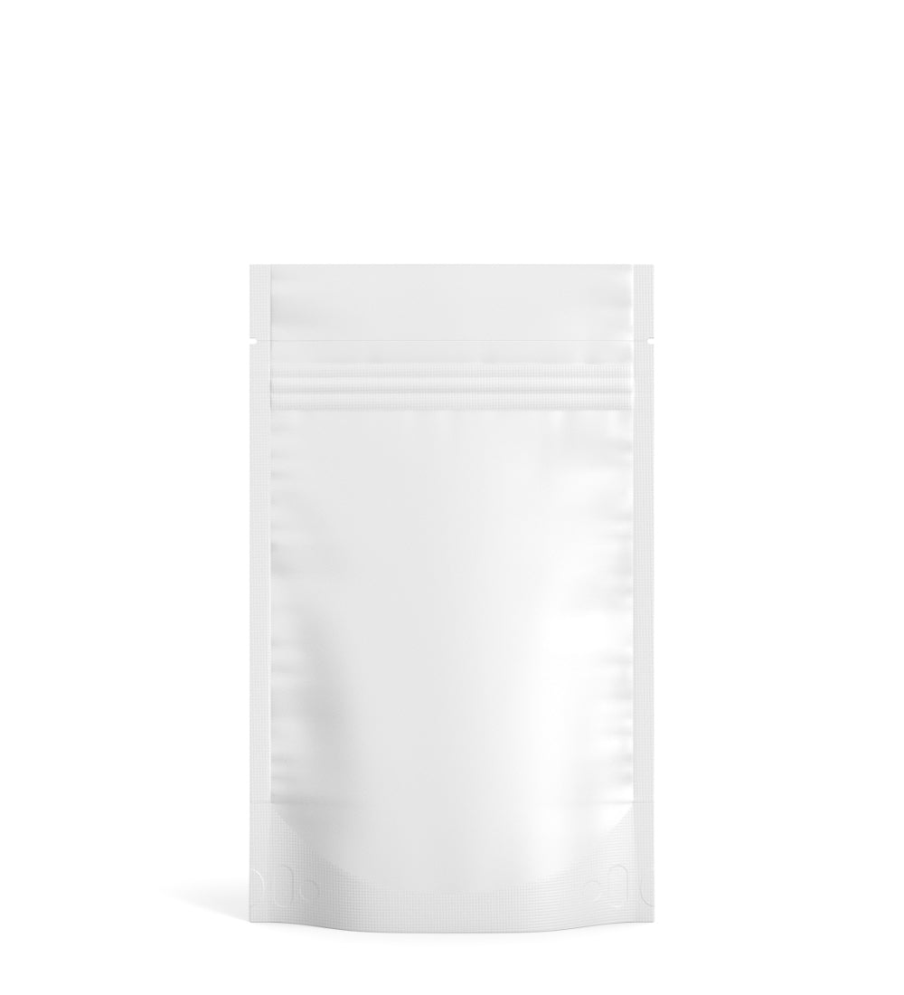 Tamper Evident | Matte White Mylar Bag (Tear Notch) | 4in x 6.5in - 7g - 1000 Count