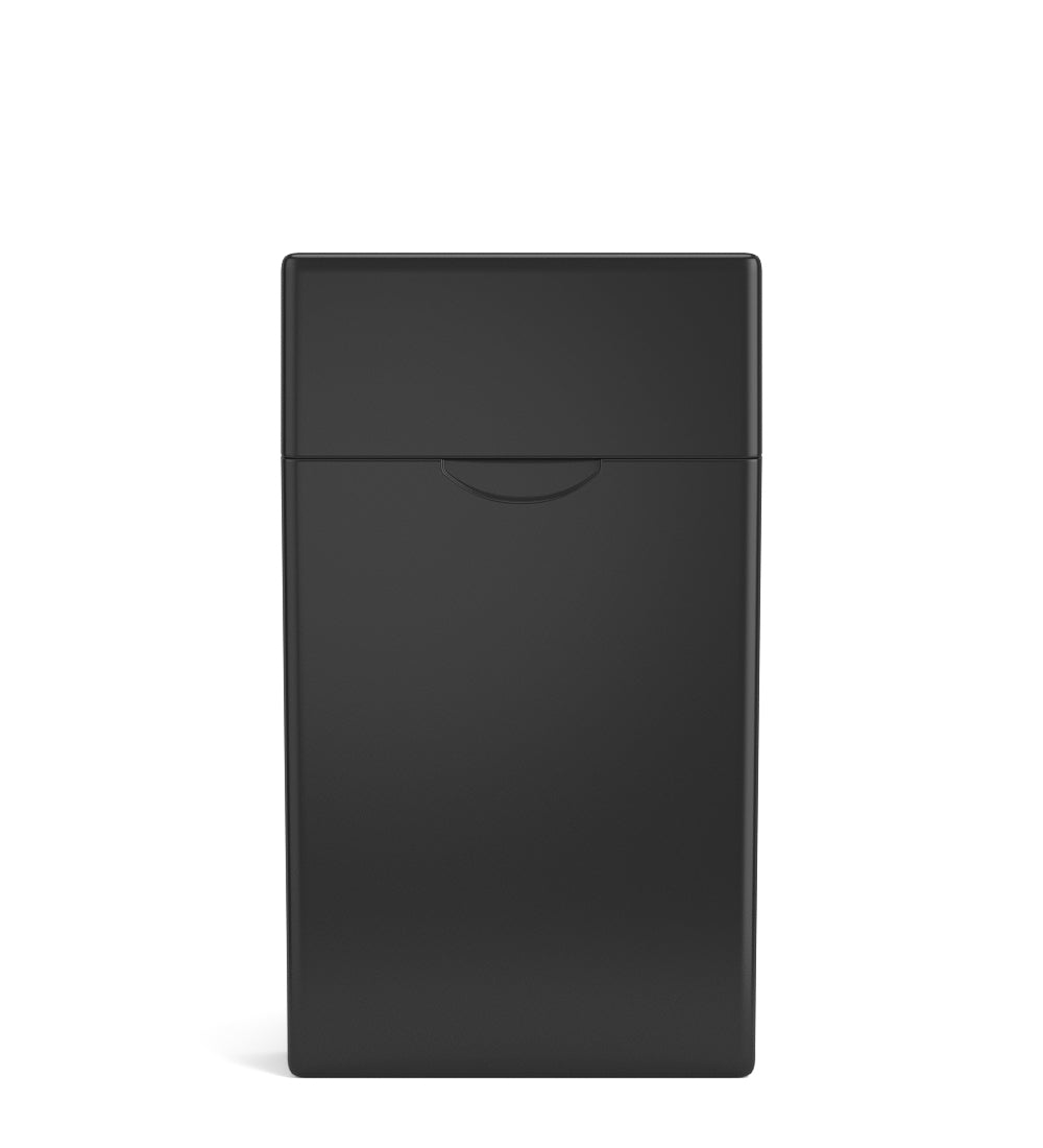 Child Resistant & Sustainable | 100% Biodegradable Pinch 'N Flip Pre-Roll Case | 88mm x 49mm - Black Plastic - 130 Count