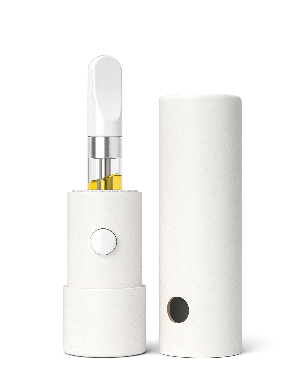 100% Recyclable 95mm CR White Cardboard Dab Cart Vape Tube
