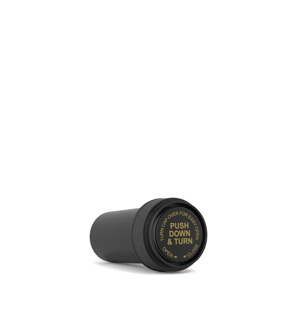 Child Resistant | Black Reversible Cap Vials | 13dr - 2g - 275 Count