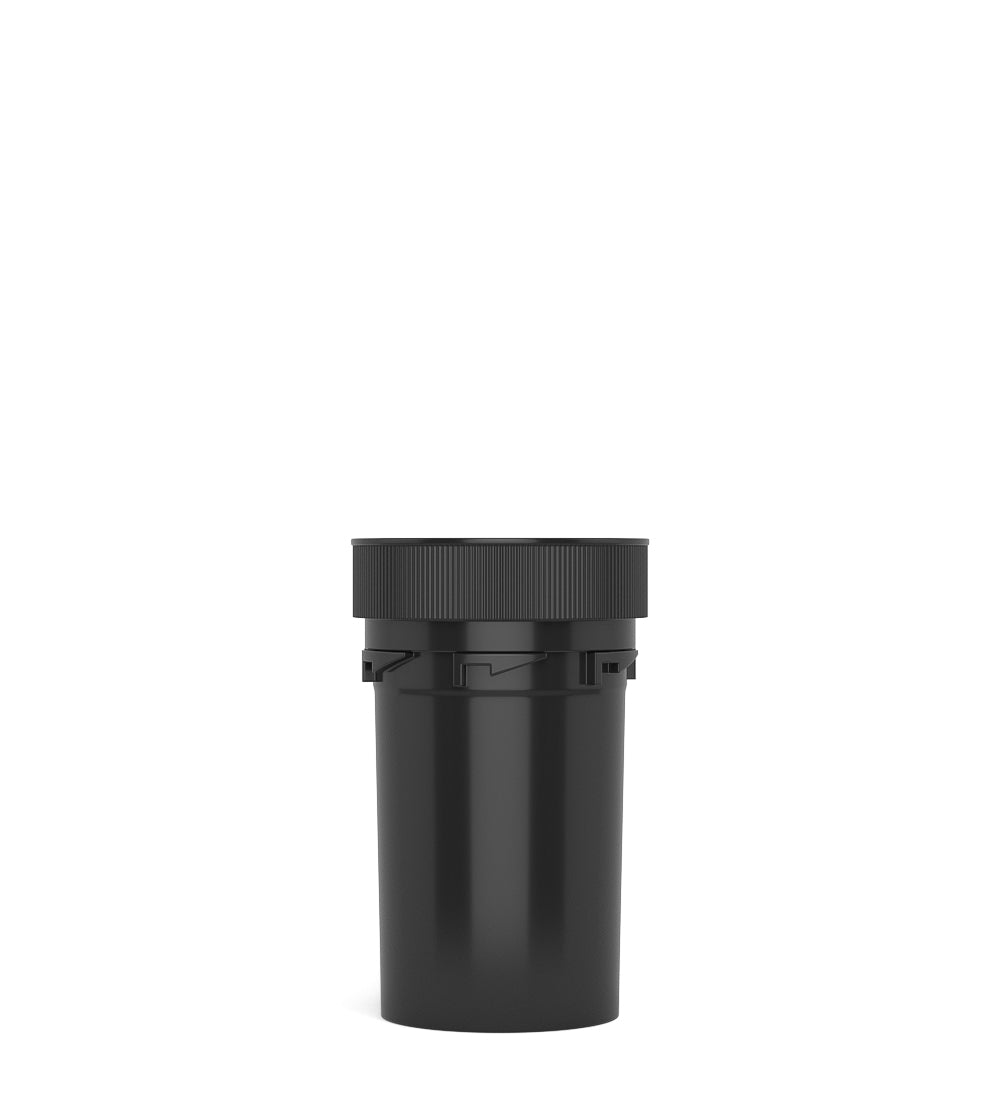 Child Resistant | Black Reversible PCR Cap Vials | 20dr - 3.5g - 240 Count
