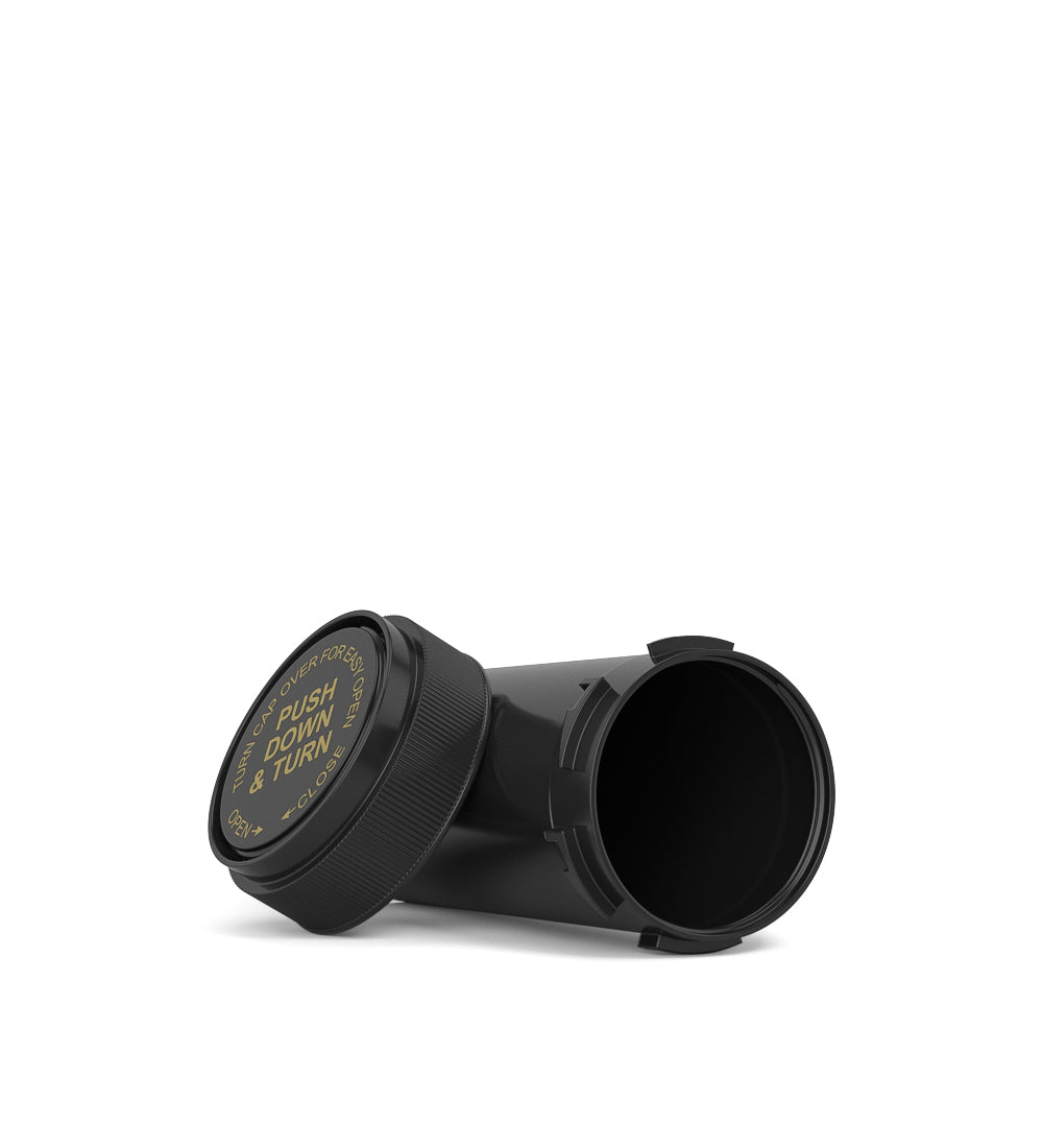 Child Resistant | Opaque Black Reversible Cap Vials | 30dr - 7g - 190 Count