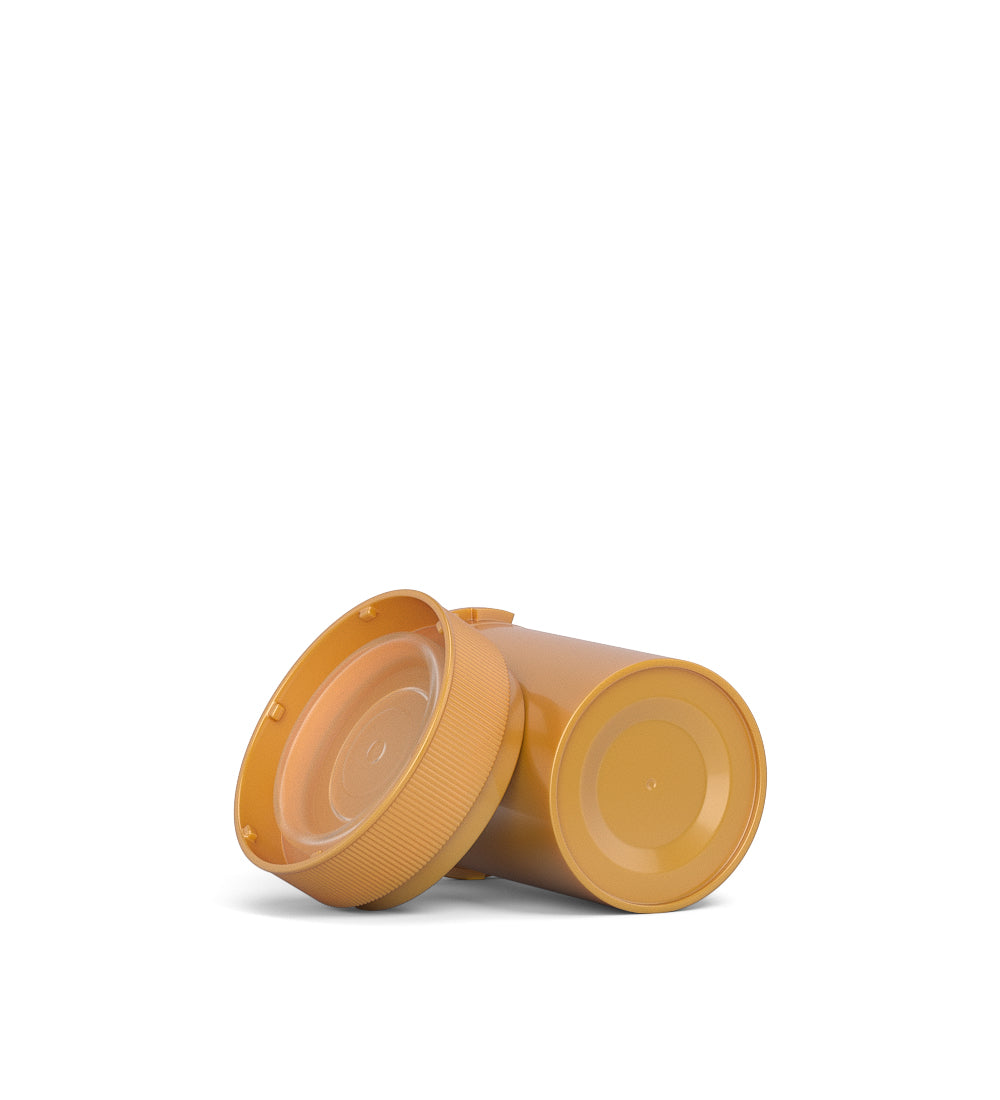 Child Resistant | Opaque Gold Blank Cap Reversible Vials | 20dr - 3.5g - 240 Count