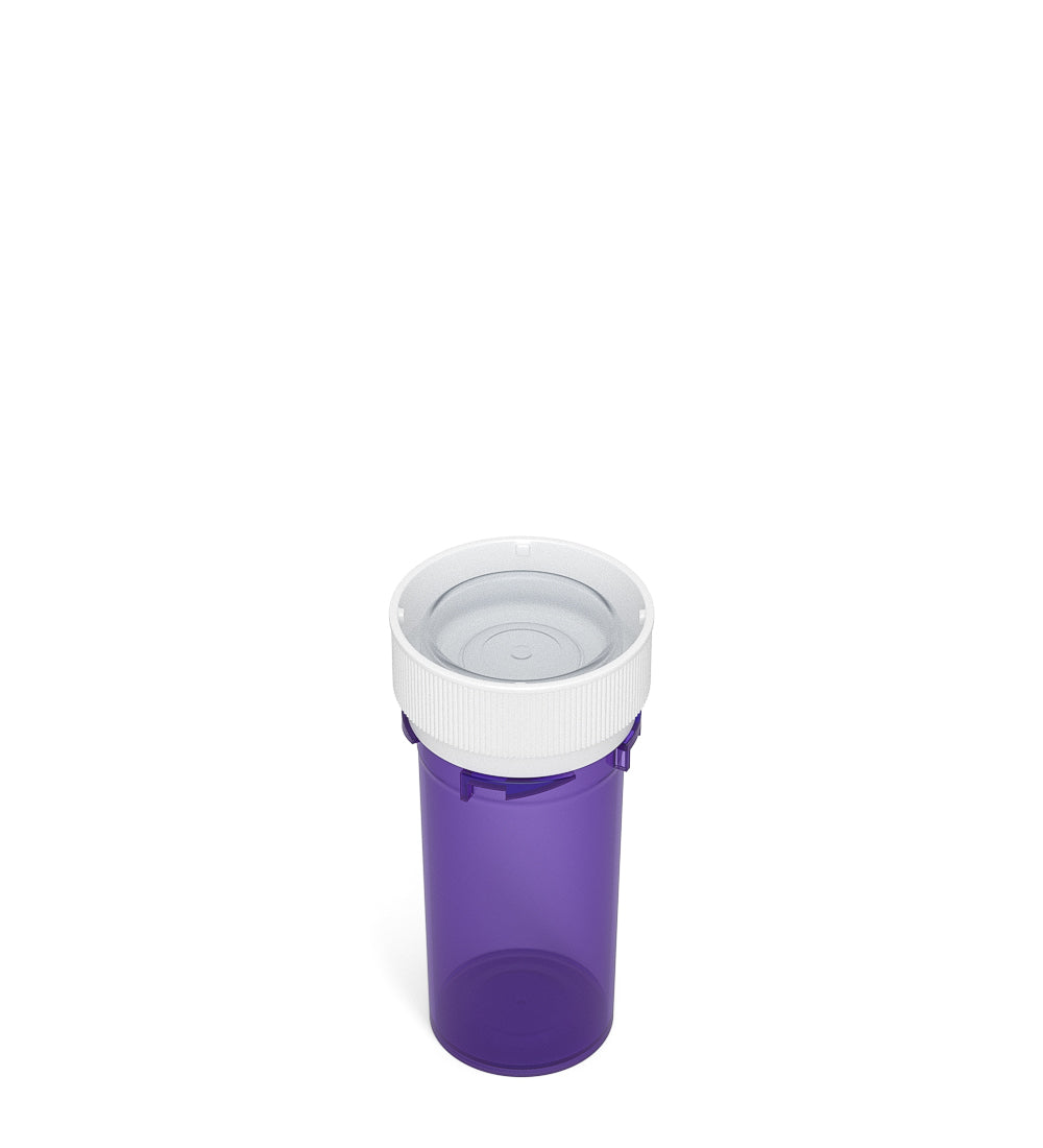 77mm CR Transparent Purple 2g Reversible Pill Bottles