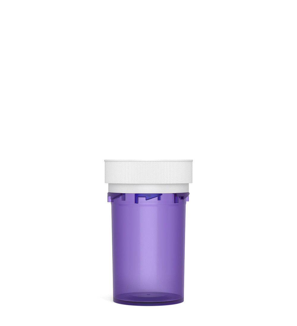 Child Resistant | Purple Reversible Cap Vials | 20dr - 3.5g - 240 Count