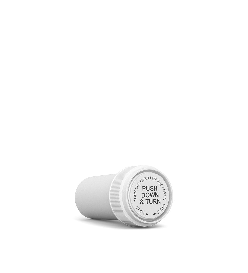 Child Resistant | Opaque White Reversible Cap Vials | 13dr - 2g - 275 Count